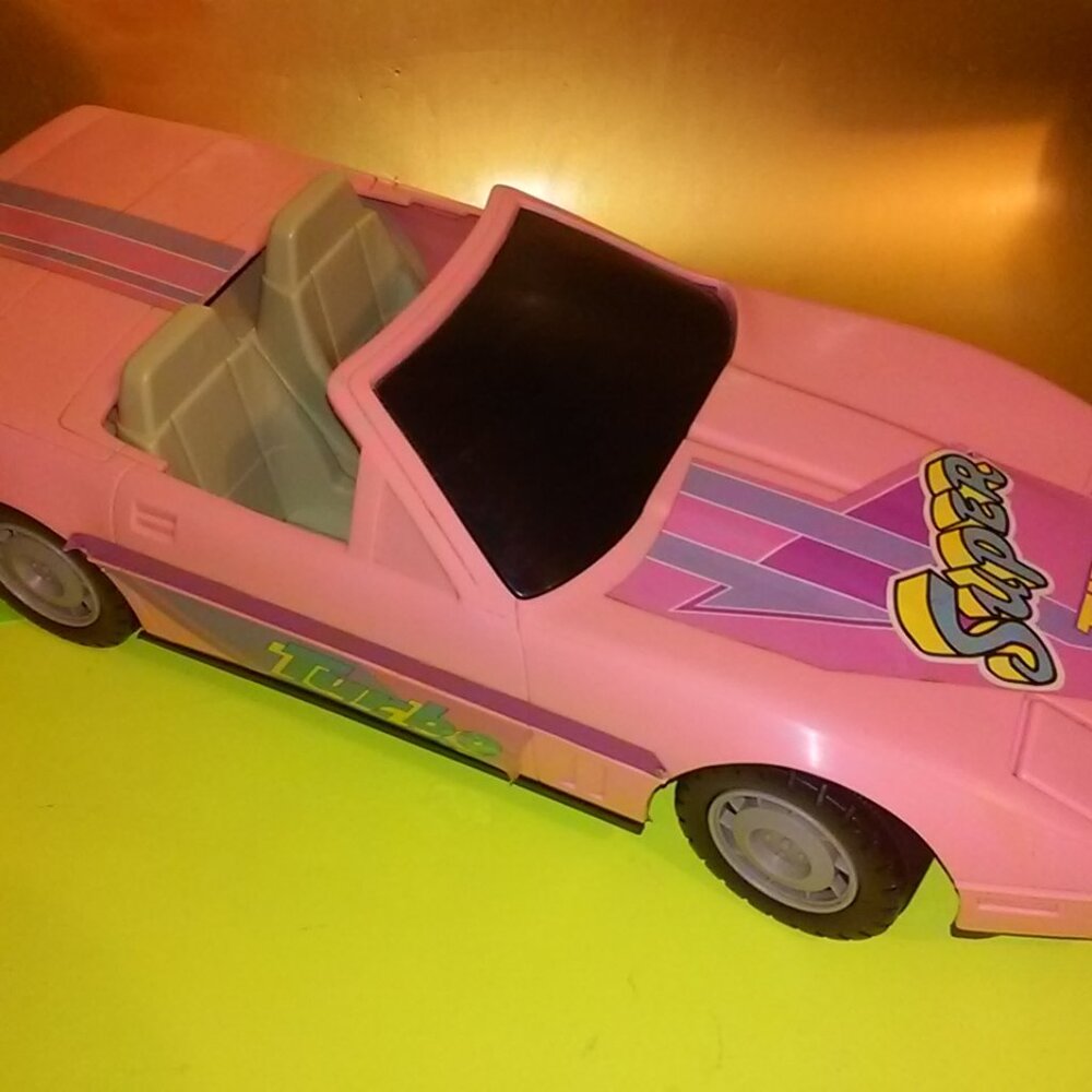 Super Turbo Doll Car  Pink Corvette